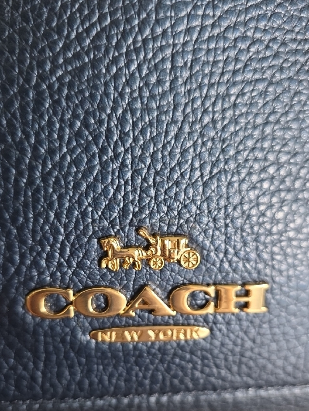 COACH F38877 Mini Emma Satchel/Crossbody In Metallic Navy NWOT - Picture 7 of 17